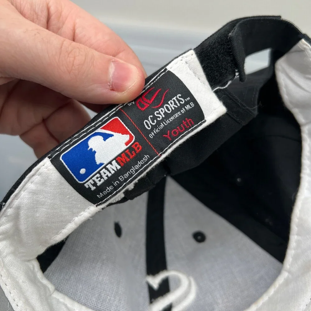 OC Sports Chicago White‎ Sox Hat Boys Black Baseball Cap MLB Sports Youth
